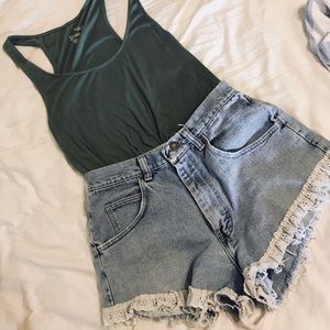 Wrangler high waisted shorts
